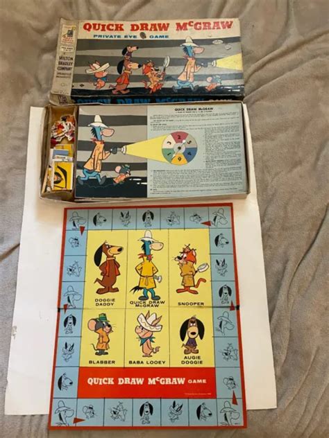 Quick Draw Mcgraw Rare 1960 Board Game Hanna Barbera Vintage Htf 1995