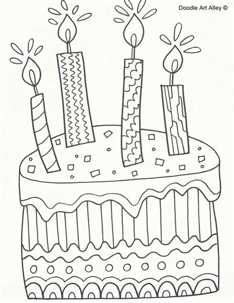 Pin By Pamela Mchatten On Birthday Birthday Coloring Pages Coloring