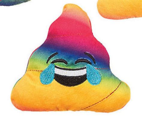 Rainbow Poop Emoji Plush Etsy