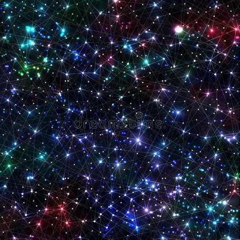 Abstract Vector Cosmic Galaxy Background With Nebula Stardust Bright
