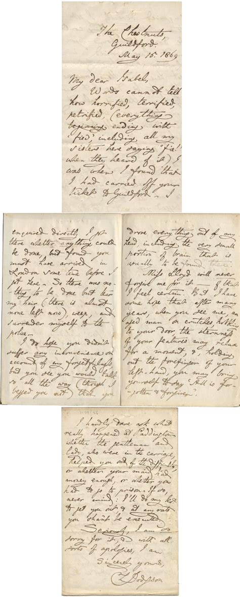 Letters Of Note A Charming Apology From Lewis Carroll