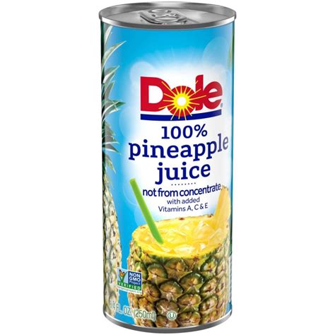 Dole 100 Pineapple Juice 84 Oz Cans 24