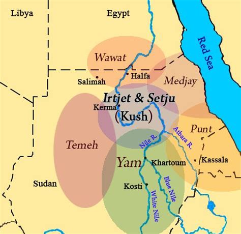 Punt And The Kingdom Of Kush Ancient Egypt Enemy Map