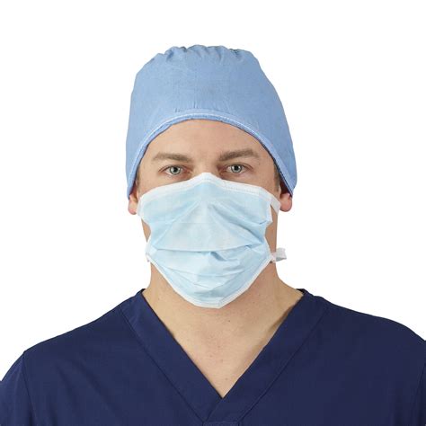 Halyard Blue Level 1 Surgical Mask With Horizontal Ties Face Masks