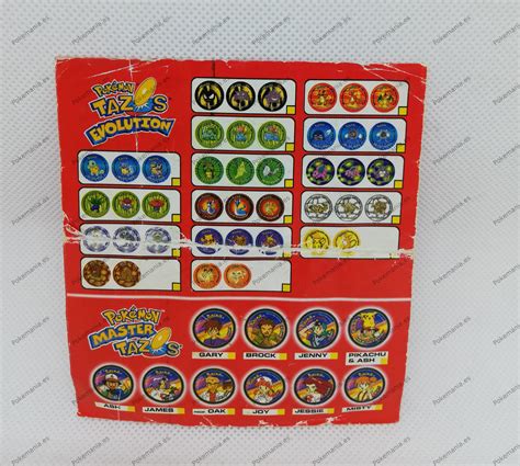 Pokemania Checklist de Pokémon Tazos 2