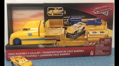 Dinoco Cruz Ramirez Transforming Hauler New Cars 3 Toys Youtube