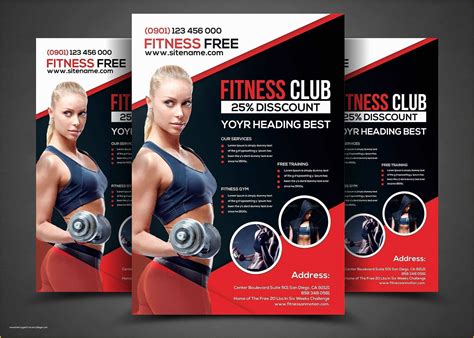 Fitness Poster Template Free Of 14 Gym Flyer Designs And Examples Psd Ai