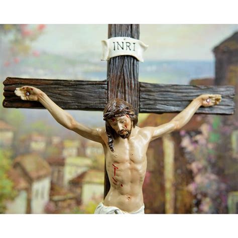 The Holiday Aisle® Ebros Inri Jesus Christ Crucified On The Cross With