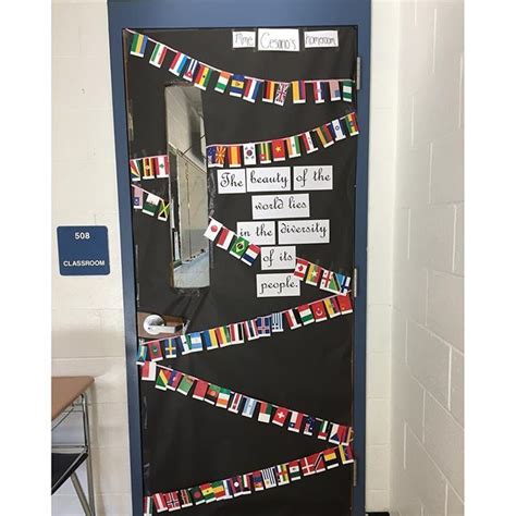World Language Classroom Door Decor Celebrating Diversity And World Cultures Door Decorations
