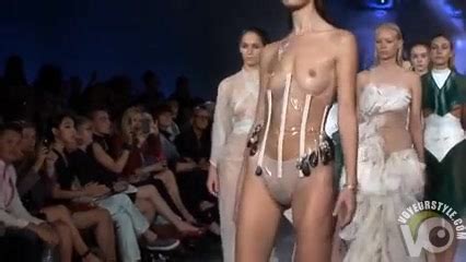 Stunning Catwalk Models Unveil Perky Tits At A Fashion Show Porn