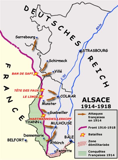 Le Front En Alsace Entre Et