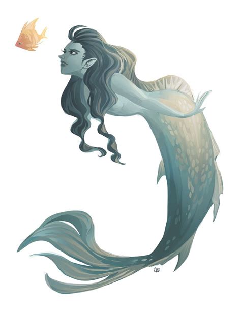 Merrrmaid By Carrie Liao Mermaid Art Mermaid Drawings Creature Design