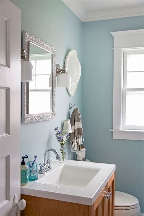 46 Pretty Blue Bathroom Designs Ideas You Can Try Blue Bathroom Paint