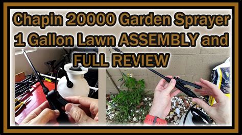 Chapin 20000 Garden Sprayer 1 Gallon Lawn Assembly And Full Review