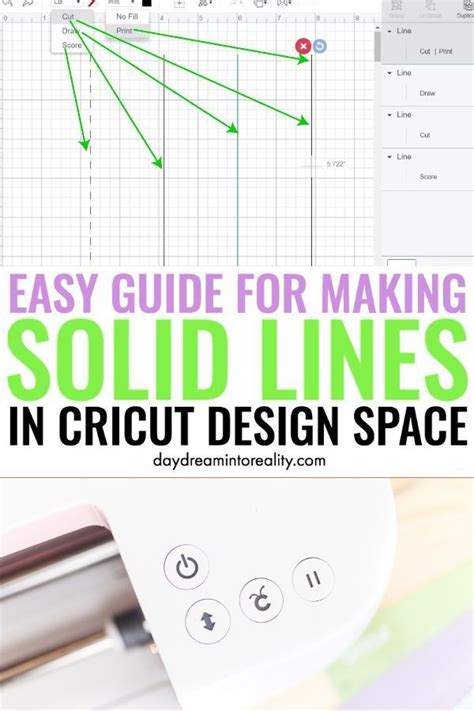 How To Add A Solid Line In Cricut Design Space Thin And Thick
