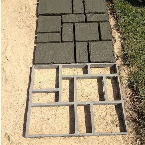 Diy Driveway Paving Pavement Stone Mold Concrete Stepping Pathmate