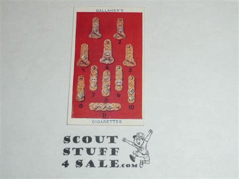 Gallaher ltd Cigarette Company Premium Card, Boy Scout Series of 100