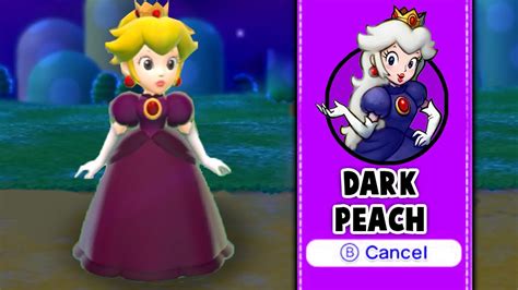 Playable Dark Peach Shadow Queen In Super Mario 3d World Youtube