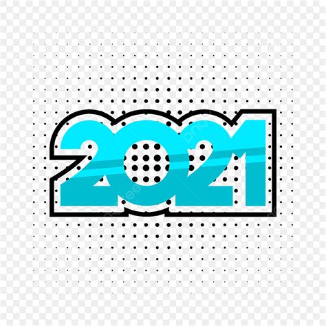New Year Typography Vector Art Png Modern 2021 Year Text Typography