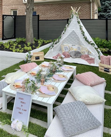 Luxury Picnis By Little Glamp Party Kids Picnic Parties Sleepover