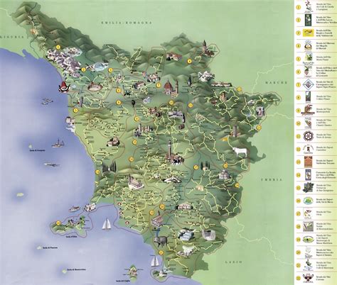 Mapas De Toscana Guía De Toscana