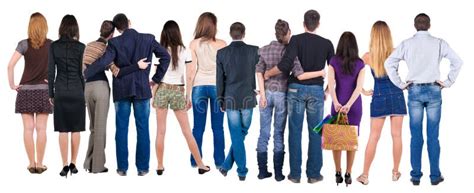 Back View Group Of People Stock Photo Image Of Group 23092818