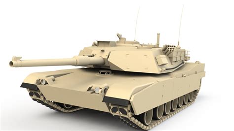 3d Abrams M1 Tank Model Turbosquid 1354432