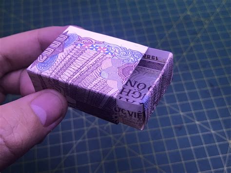 Origami Hướng Dẫn Cách Làm Hộp Quẹt Diêm Bằng Tiền Giấy Money Origami
