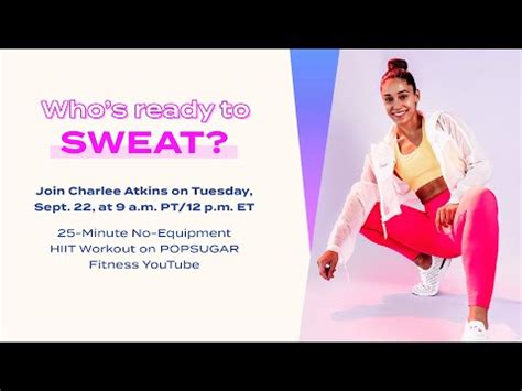 Bodyweight At Home Tabata Style Workout With Charlee Atkins Popsugar