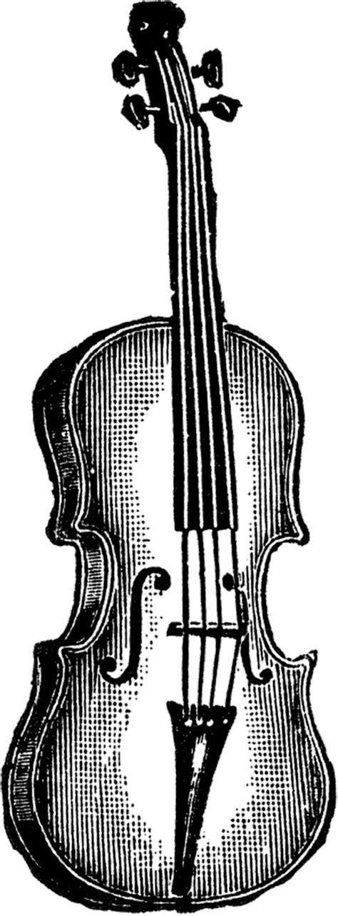 Public Domain Violin Image The Graphics Fairy