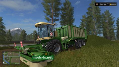 Самоходная косилка Krone Big L Pro Mower для Farming Simulator mods fs net
