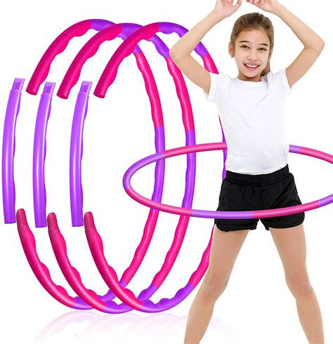 Sports And Outdoors Fitness Hoops Ntcc Kids Hula Hoop Detachable 50cm