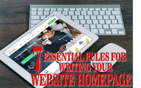 7 Essential Rules For Writing Your Website Homepage Meena Writes