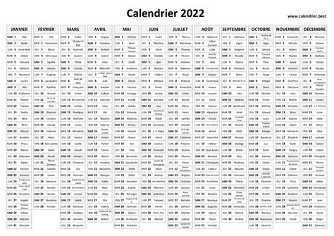 Calendriers 2022 Et 2023 à Imprimer