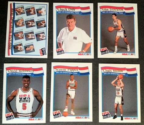 This was the first mainstream set issued for the usa basketball squad, there would be sets issued periodically for nearly a decade afterwords for every usab. 1992 McDonald's Hoops USA Basketball Dream Team 62 Card Set Michael Jordan Magic | eBay