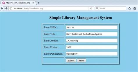 Simple Library Management System In Php Using Mysql Krazytech