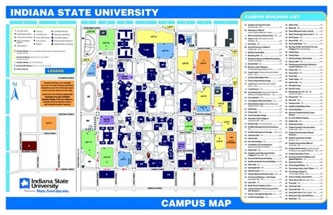 Campus Map Indiana State University Campus