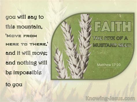 Matthew 1720 Faith As A Grain Of Mustard Seed Sage