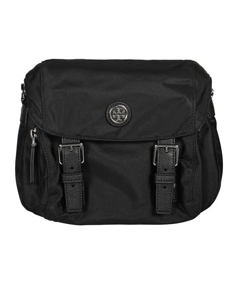 Tory Burch Virginia Small Messenger Bag In Black Modesens