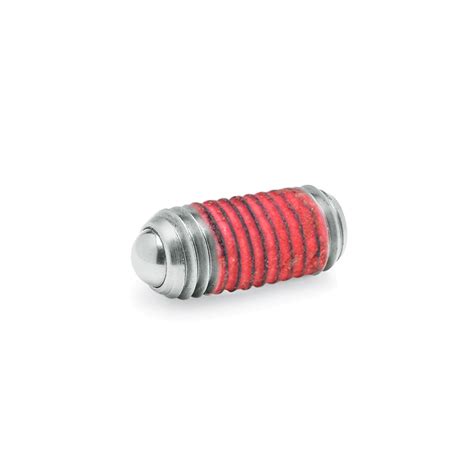 Gn 6153 Spring Plungers With Internal Hex With Thread Locking Steel