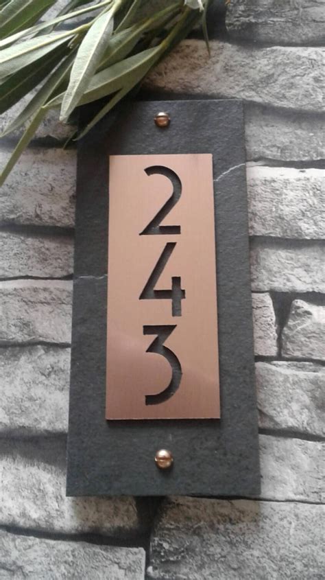 5 House Number House Numbers Diy Modern House Number House Number