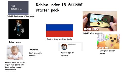 Roblox Under 13 Account Starter Pack Rstarterpacks Starter Packs