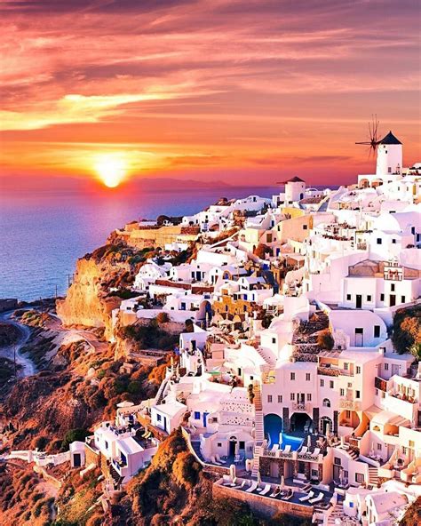 รายการ 97 ภาพพนหลง Santorini ประเทศกรซ ครบถวน