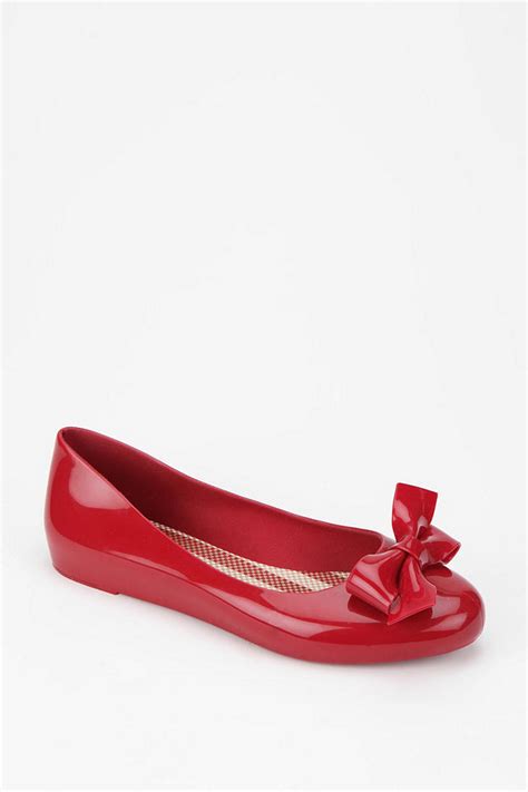 Urban Outfitters Mel By Melissa Shoes Bow Skimmer In Red Lyst