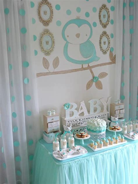 Don't worry, it's not as complicated as it sounds! Kara's Party Ideas Turquoise Owl "Welcome Home Baby" Party