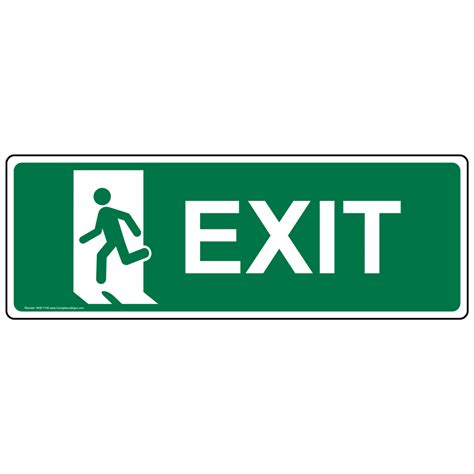 Exit Left Sign Nhe 7145 Enter Exit