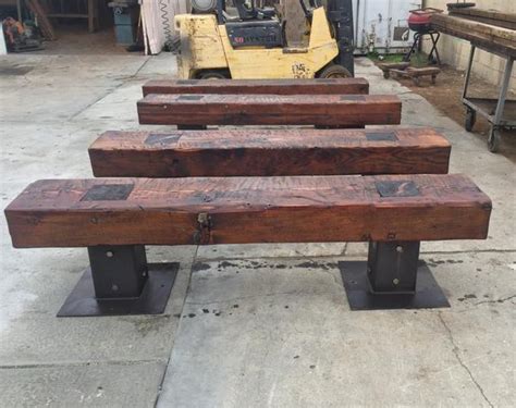 rustic reclaimed wood outdoor bench mortise tenon