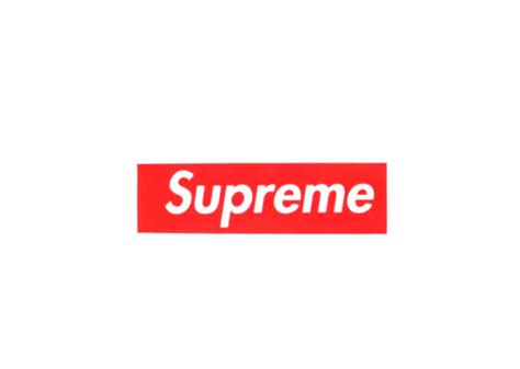 Supreme Felt Box Logo Sticker Red Kickstw
