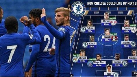 Formasi Dan Line Up Chelsea Vs Manchester City Semi Final Piala Fa