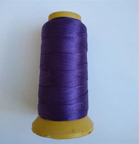 07mm High Tenacity Polyester Tasslefringe Thread 310mroll Purple